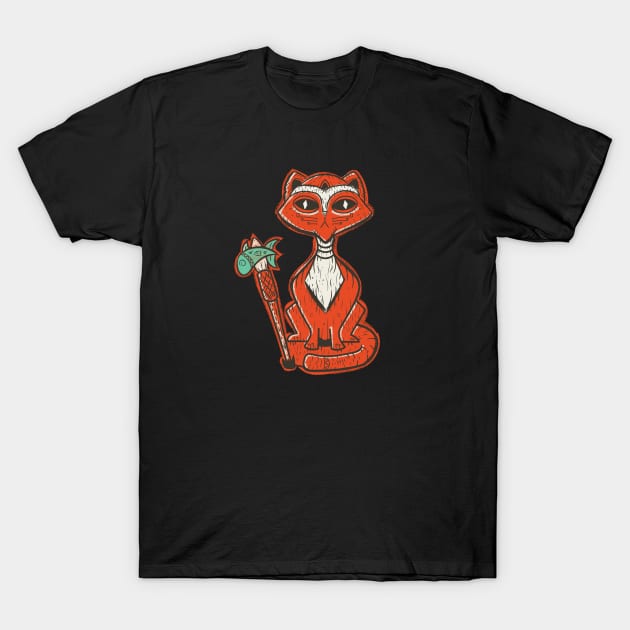 Tiki Cat T-Shirt by 5thSecondArt